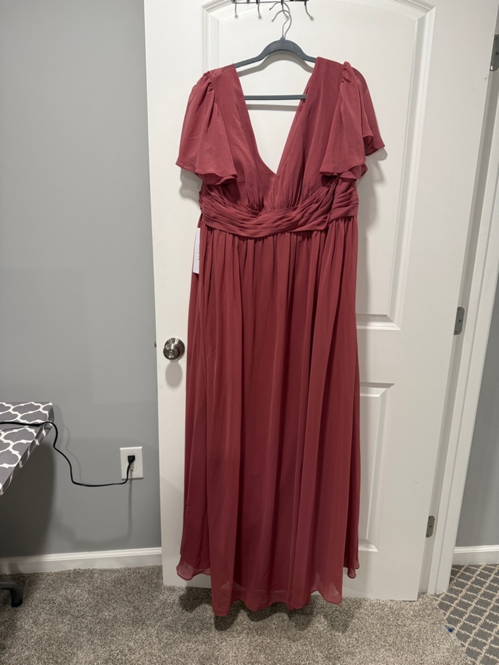 Azazie Rosewood V-Neck Maxi Dress